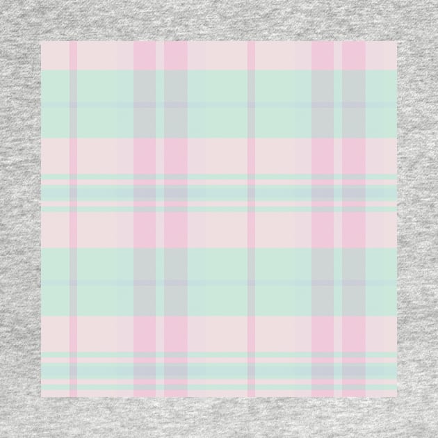 Pastel Aesthetic Arable 2 Hand Drawn Textured Plaid Pattern by GenAumonier